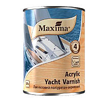 Лак яхтенный полиуретан-акриловый "Acrylic yacht varnish", глянцевый ТМ "MAXIMA", 0,75л