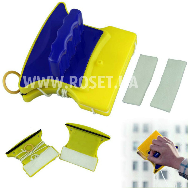 Магнитные двусторонние щетки для мойки окон - Double-Sider Glass Cleaner - фото 4 - id-p332811313