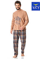 Мужская пижама Key кей MNS 421 B23 с фланелевыми брюками