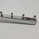 Флейта Кронштейн  в Рейку 7 штирів 30 см квадратна хромована, фото 2