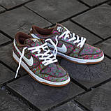 Кросівки жіночі Nike SB Dunk Low Pro Paisley brown коричневі шкіряні стильні найкб данець міські, фото 10