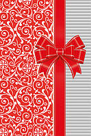 Пакет для подарунка гігант вертикальний "Бантик" 30х47 см