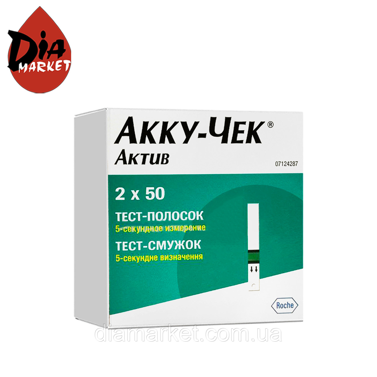 Тест-смужки АккуЧек Актив (Accu-Chek Active) — 1 пак. 100 шт.