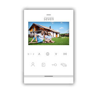 Відеодомофон 4 дюйми SEVEN DP–7541 white, фото 3