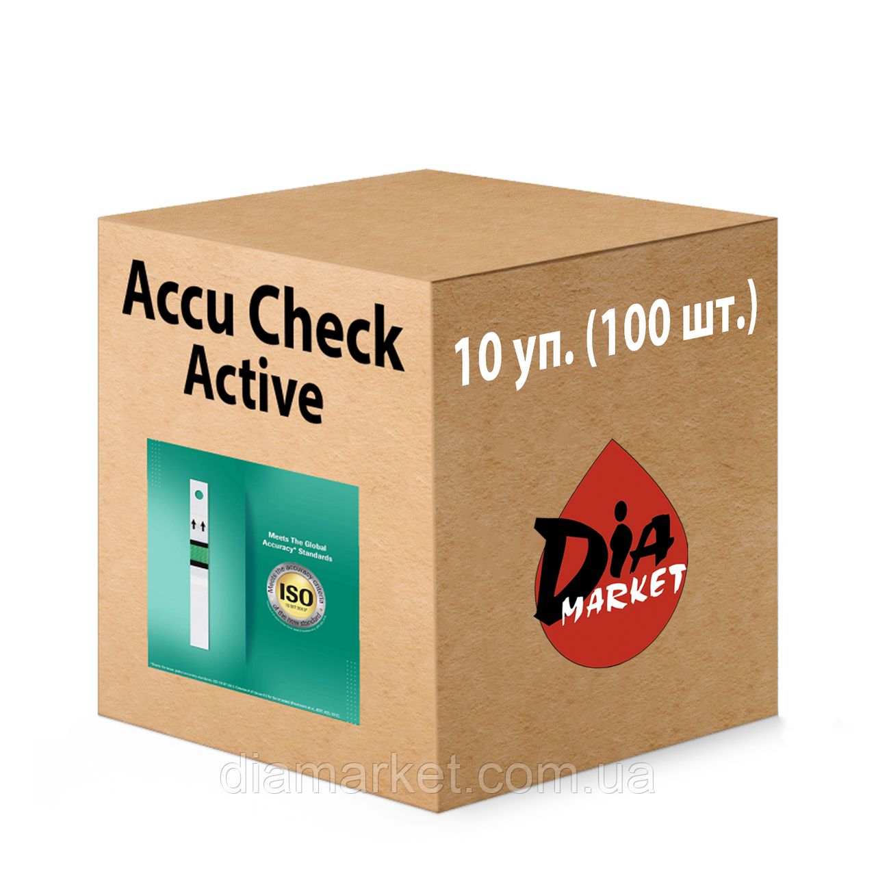 Тест-смужки АккуЧек Актив (Accu-Chek Active) — 10 уп. 100 шт.