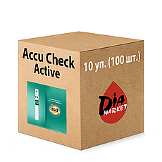 Тест-смужки АккуЧек Актив (Accu-Chek Active) — 10 уп. 100 шт.