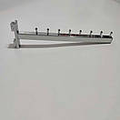 Флейта Кронштейн  в Рейку 7 штирів 30 см квадратна хромована, фото 4