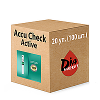 Тест-полоски АккуЧек Актив (Accu-Сhek Active) - 20 уп. 100 шт.