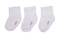 Детские однотонные носки для девочки Gabbi SМ-560 Белые р. 8-10 (90560)