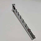 Флейта Кронштейн  в Рейку 7 штирів 30 см квадратна хромована, фото 3