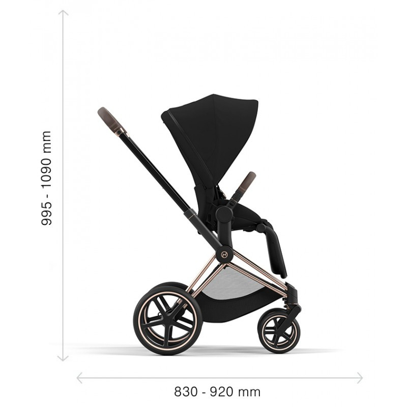 Cybex Priam 4.0 коляска 2 в 1 Dark Navy шаси Matt Black - фото 10 - id-p1911837242