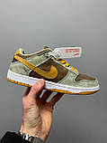 Кросівки жіночі Nike SB Dunk Low коричневі замшеві стильні найк-б данець міські, фото 2