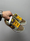 Кросівки жіночі Nike SB Dunk Low коричневі замшеві стильні найк-б данець міські, фото 6