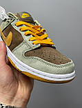 Кросівки жіночі Nike SB Dunk Low коричневі замшеві стильні найк-б данець міські, фото 9
