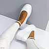 Білі шкіряні туфлі на шлейці натуральна шкіра на невеликій платформі lolita style, фото 3