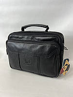 Мужская кожаная сумка на плечо оптом 23*18 см. серии "Goldbe" №19963