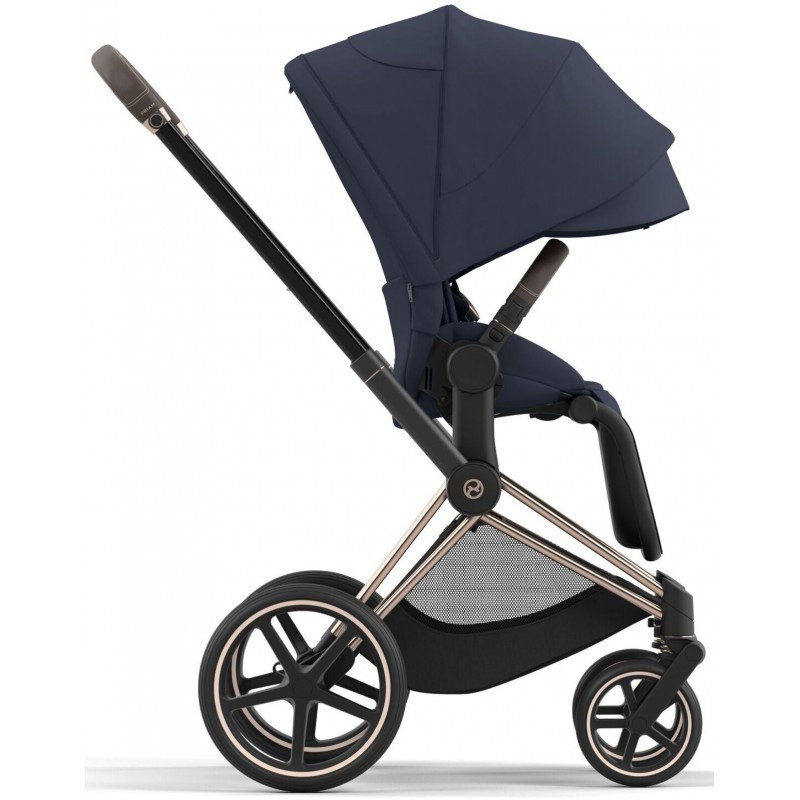 Cybex Priam 4.0 коляска 2 в 1 Dark Navy шаси Rosegold - фото 3 - id-p1911837243