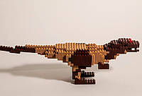 Конструктор детский Пиксели Тиранозавр, 541дет., размер деталей 0,9см, Vita, VTK0105