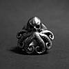 Готичний чоловічий перстень Кракен Kraken Восьминіг череп розмір 20, фото 4