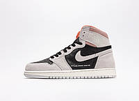 Jordan 1 Retro Grey Crimson Premium 40 m