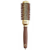 Термобрашинг Olivia Garden Expert Blowout Shine Wavy Bristles Gold & Brown, 35 мм (ID2049)