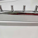 Флейта Кронштейн в Рейку 10 штирів 40 см овальна хромована, фото 3