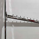 Флейта Кронштейн в Рейку 10 штирів 40 см овальна хромована, фото 6