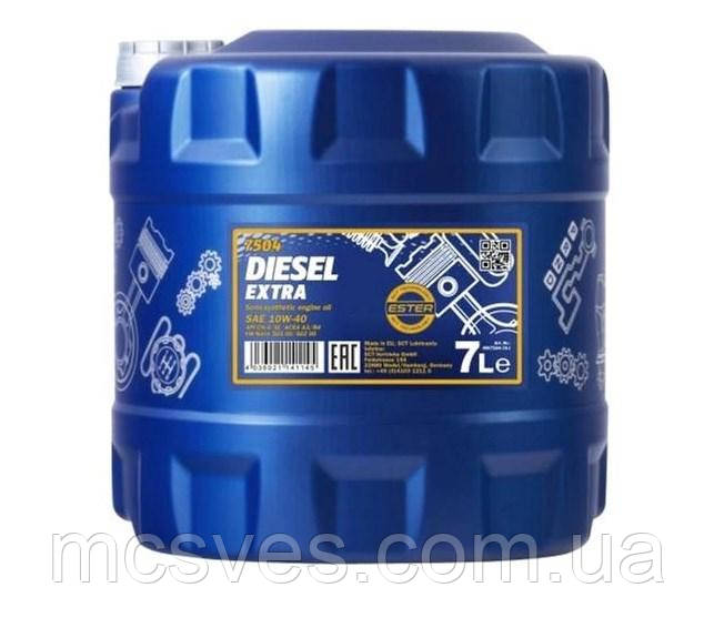 Моторна олива MANNOL 7504 Diesel Extra 10W-40 7L
