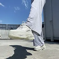 Balenciaga Triple S Clear Sole All White 40 m