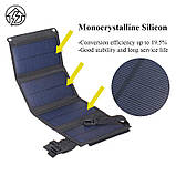 Сонячна панель портативна  Monocrystal 10 Вт (Хакі) переносна сонячна зарядка, фото 3