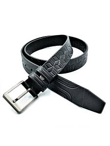 Ремінь чоловічий шкіряний Weatro Чорний 115,120 см lmn-mk33ua-002