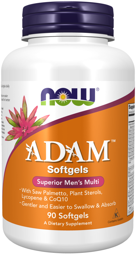 Вітамини для чоловіків NOW Foods ADAM MALE MULTI 90 softgels, фото 1