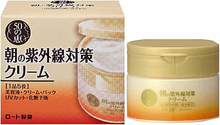 Rohto 50 no Megumi Aging Care Денний зволожуючий крем SPF50+/PA++++ 90 г