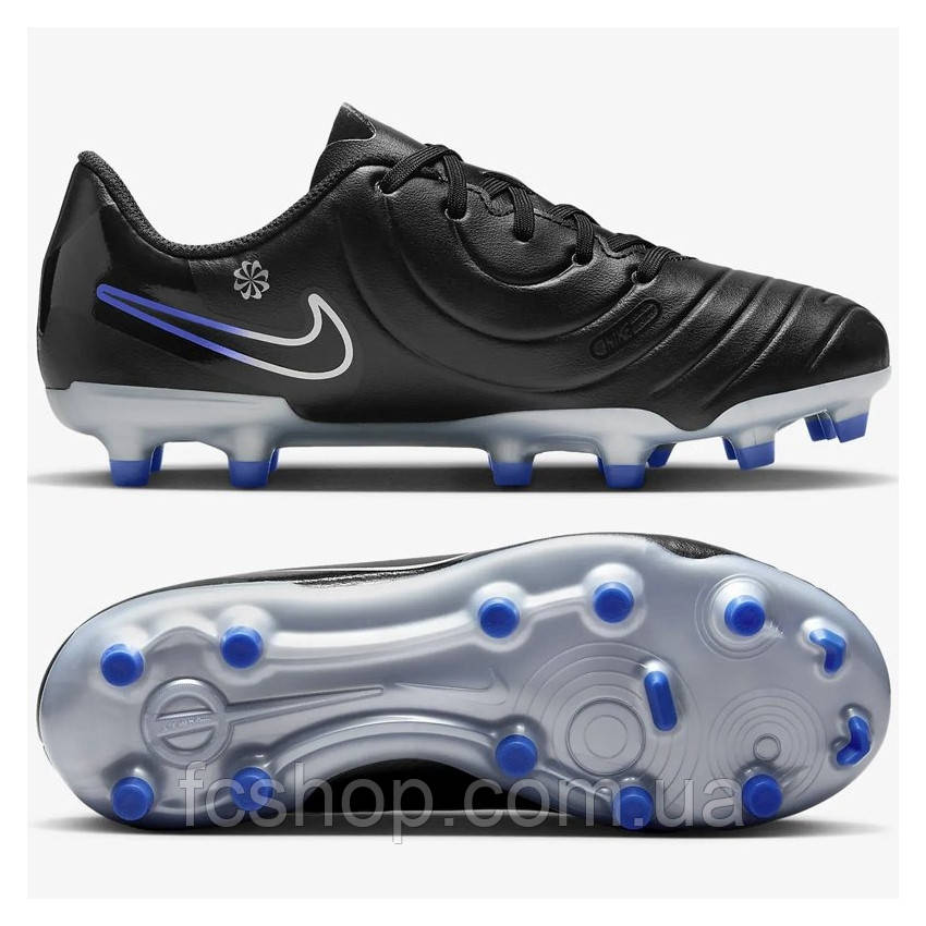 Бутси дитячі Nike JR Tie LEGEND 10 CLUB FG/MG DV4352-040, Чорний, Розмір (EU) — 36, фото 1