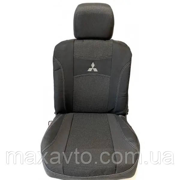 Автомобільні чохли "Nika" для MITSUBISHI OUTLANDER 3 2012 - з/сп закритий тил і сід.1/3 2/3; подл; 5 підг; пер / подлок.