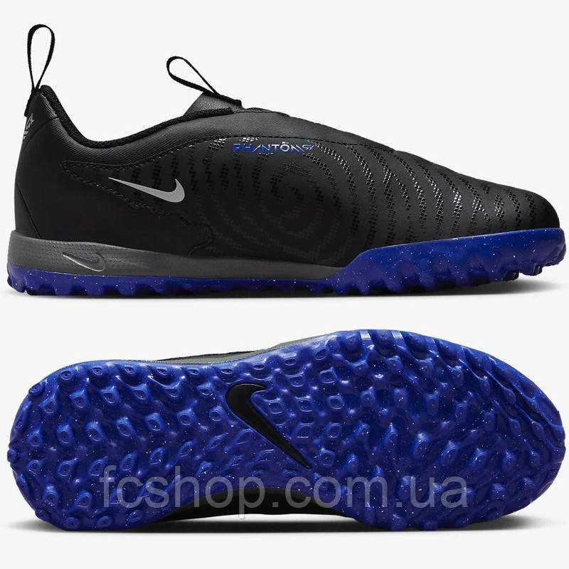 Сороконіжки дитячі Nike PHANTOM GX ACADEMY TF DD9557-040, Чорний, Розмір (EU) — 38