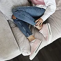 Prada Macro Re-Nylon Brushed Leather Sneakers Pink 40 m