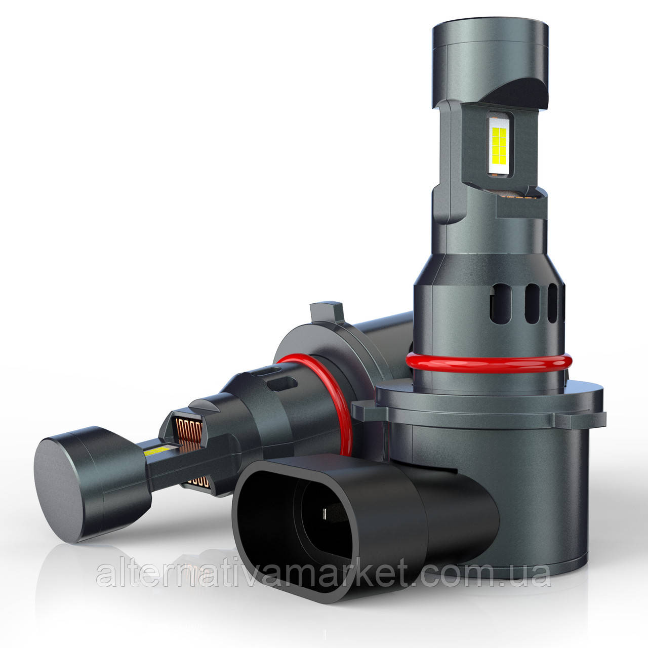 LED лампи HB4/9006 R2 з керамічними чипами CSP та активним охолодженням (9–16 В, 40 Вт, 16000 Лм), фото 1