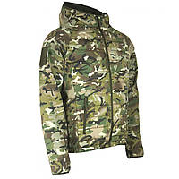 Тактическая куртка мультикам осень-весна KOMBAT UK Военная легкая куртка с капюшоном