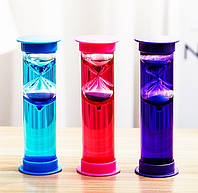Песочные часы яркая жидкость, Креативные Цветные Цилиндрические часы 2в1