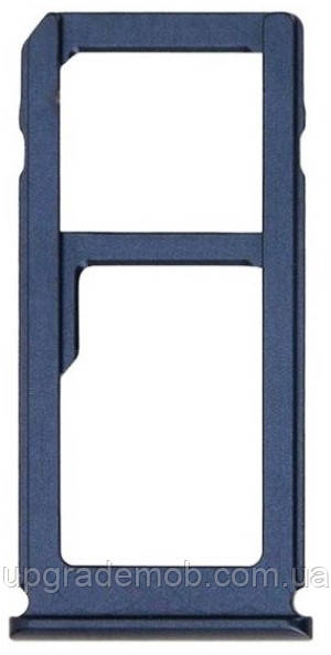 Тримач Sim-карти та карти пам'яті Nokia 8 Dual Sim синій Tempered Blue на дві Sim-карти, фото 1