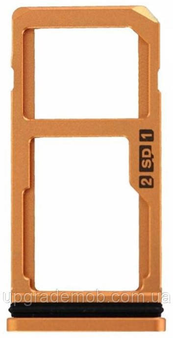 Тримач Sim-карти та карти пам'яті Nokia 8 Dual Sim мідний Polished Copper на дві Sim-карти, фото 1