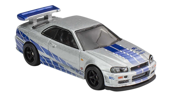 ミニカー Hot Wheels NISSAN SKYLINE GT-R (BNR34) Hot Wheels Nissan Skyline GT-R BNR34 Brian O'Conner Fast