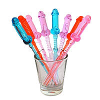 Цветные шпажки в форме пениса Penis Forks Set Mix 8 шт Цветные