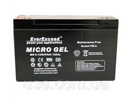 AGM гелевий АБ 12В, 7,2 А*год, Ah, AH, 12 Вольт, V, Micro Gel, тяговий акумулятор