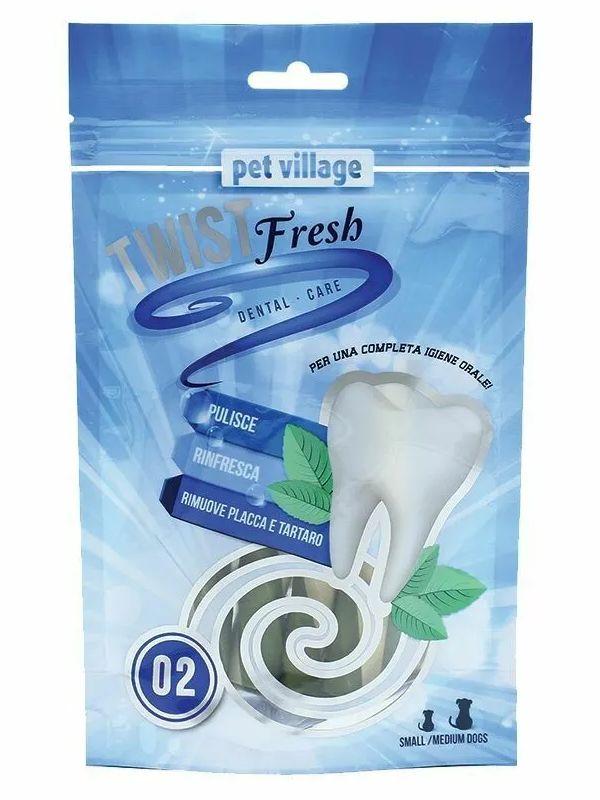 Twist Fresh 02 Dual Dental Care Cpiralis Twist стоматологічні ласощі для дрібних та середніх собак, 100 гр, фото 1