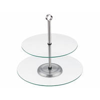 Фруктовниця 2 ярусу скло Peterhof PH-12867