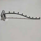 Флейта Кронштейн на Поперечину 9 кульок хромована, фото 4