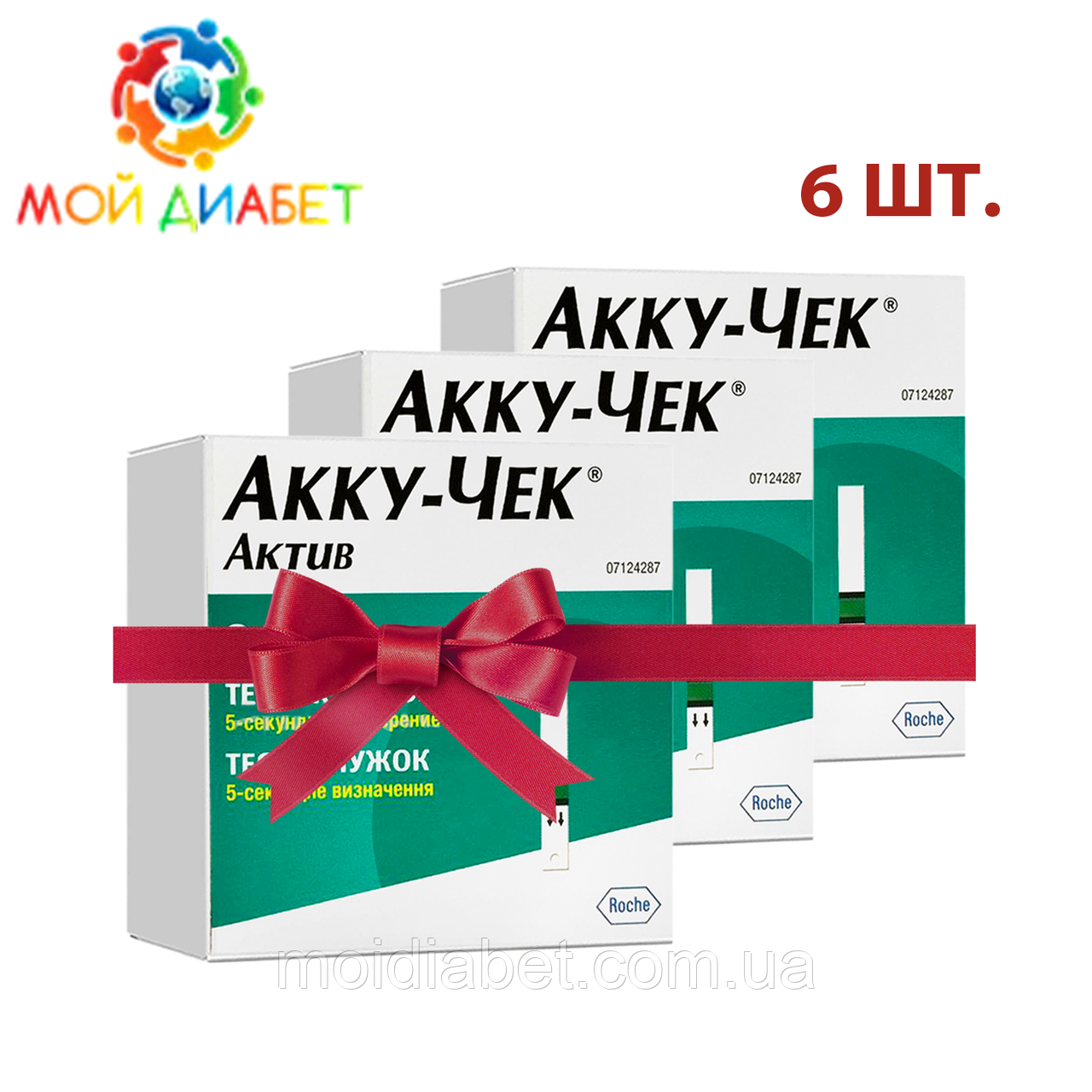 Тест-смужки Accu-Chek Active 100 шт. 6 паковань