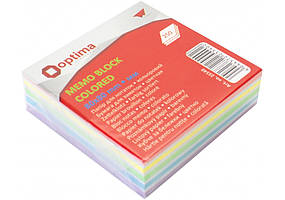 Блок/зам. нкл 80х80мм 250арк. кольор. Люкс "Optima" №O25540